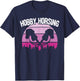 Retro Funny Hobby Horsing Cute Hobby Horse for Girls T-Shirt - T-Shirt | Navy