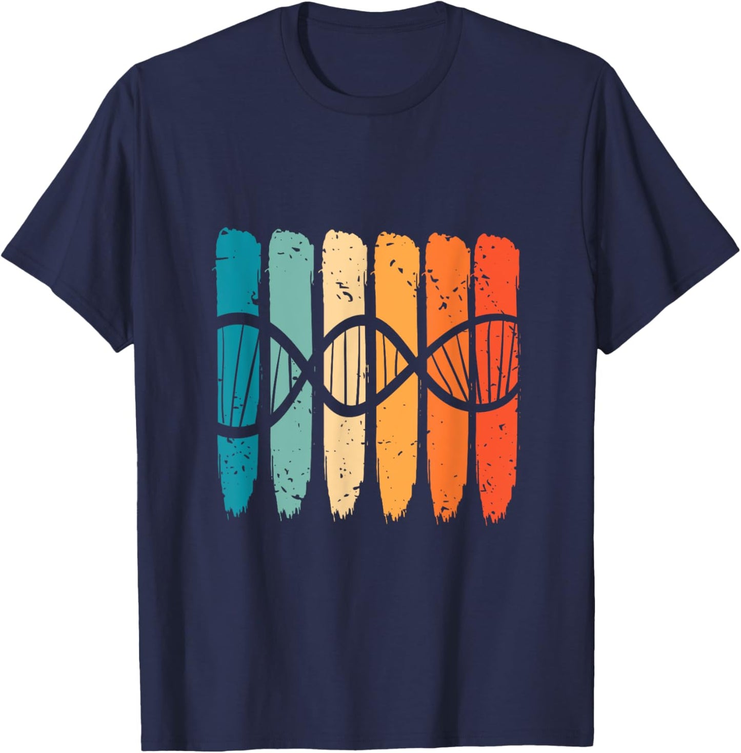 Biochemist Science DNA Vintage Biochemistry Biology Retro T-Shirt - T-Shirt | Navy