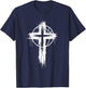 Christian Basketball Cross T-Shirt - T-Shirt | Navy