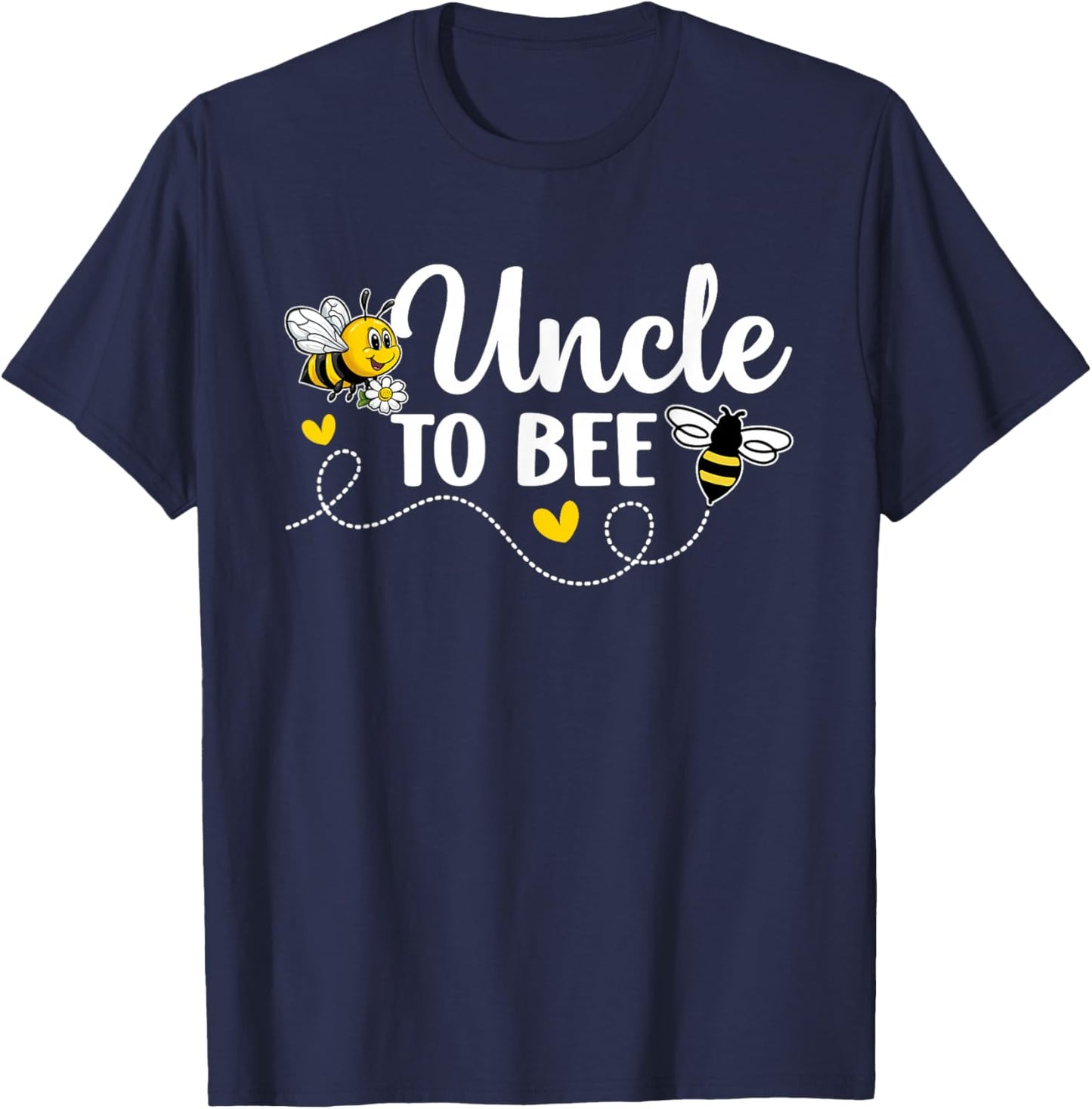 Uncle To Bee Gender Reveal Pregnancy Announcement Uncle T-Shirt - T-Shirt | Navy