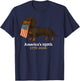America’s 250th 1776 2026 Dachshund Dog USA Flag America T-Shirt - T-Shirt | Navy