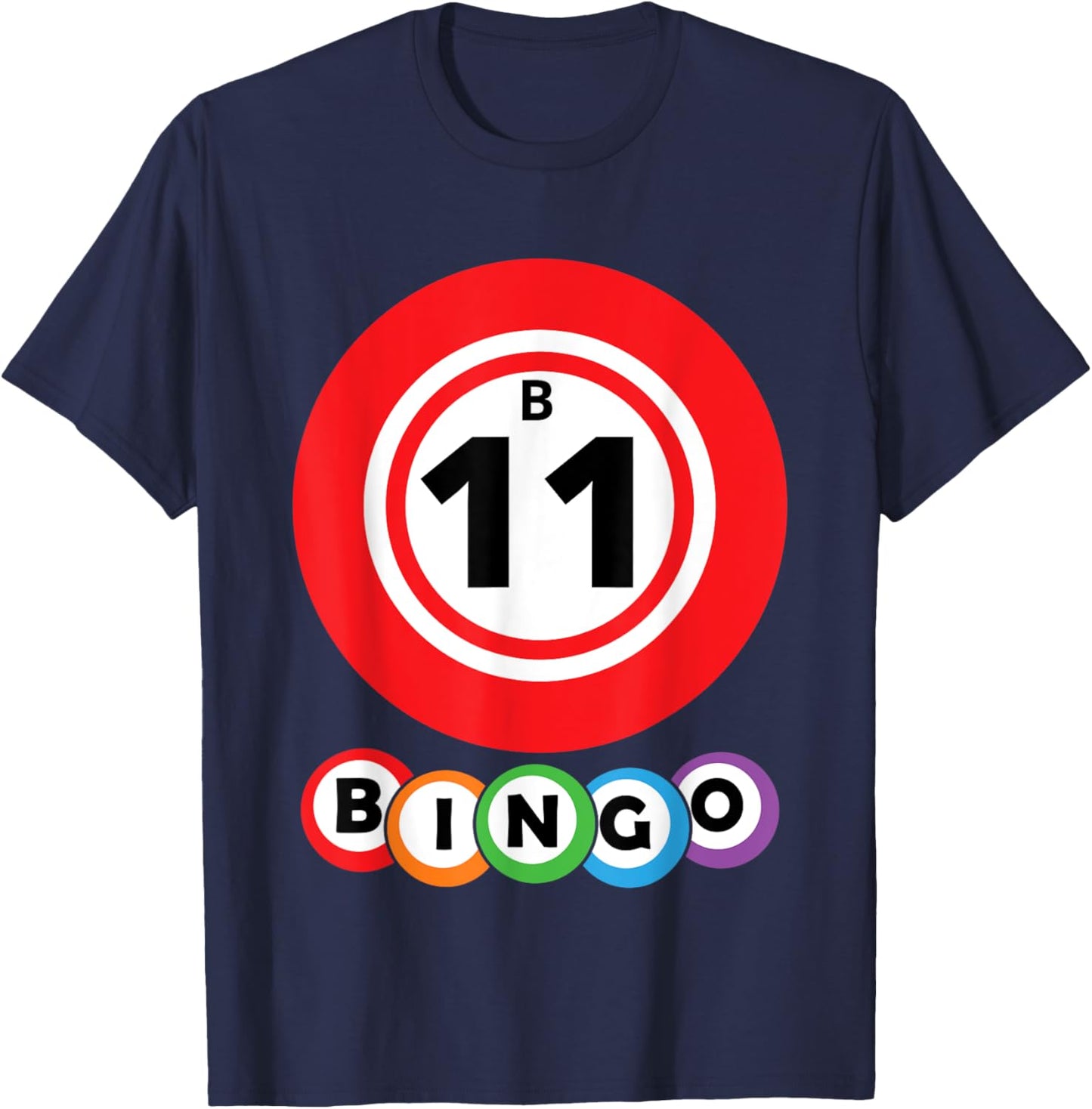 Lucky Bingo B11 Group Bingo Costume T-Shirt - T-Shirt | Navy