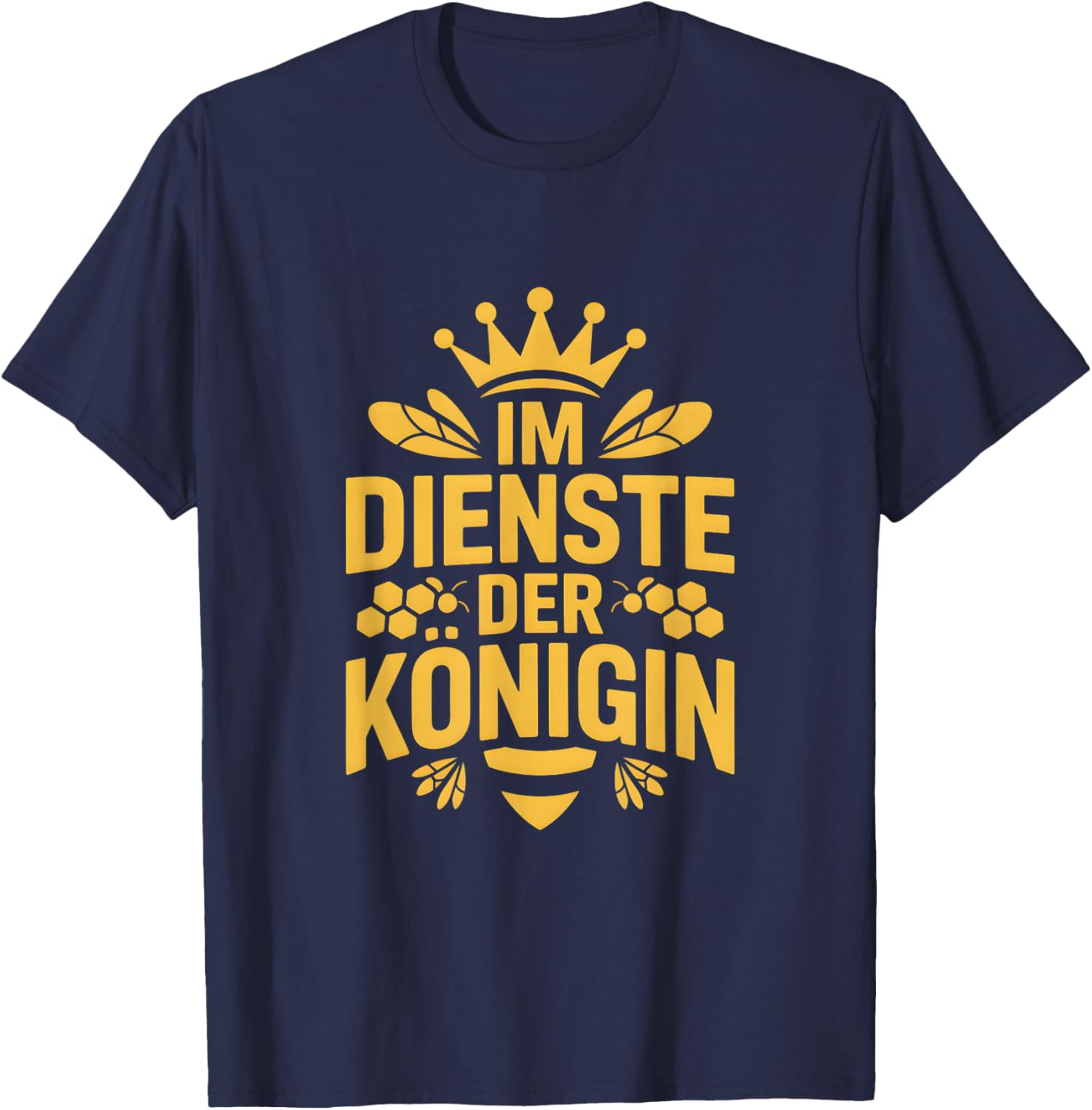 Im Dienste Der Königin Lustige Imker Biene T-Shirt - T-Shirt | Navy