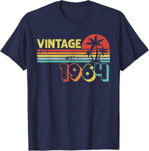 1964 62 Years Man Woman Birthday Gift Man 1964 T-Shirt - T-Shirt | Navy