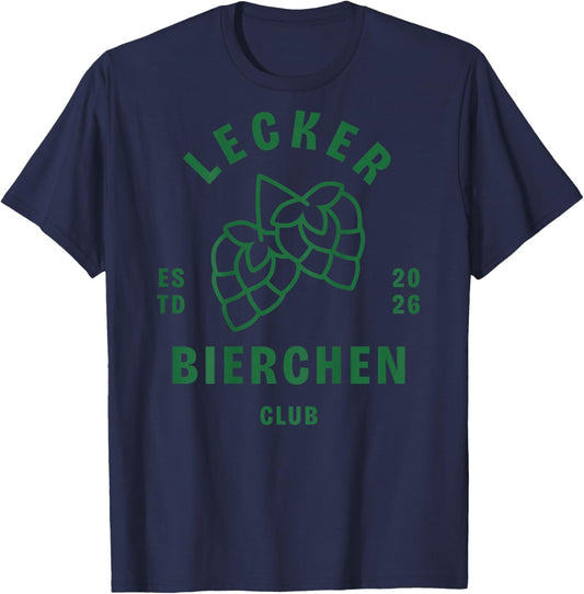 Lecker Bierchen Club Drinking Club Bier Malle T-Shirt - T-Shirt | Navy