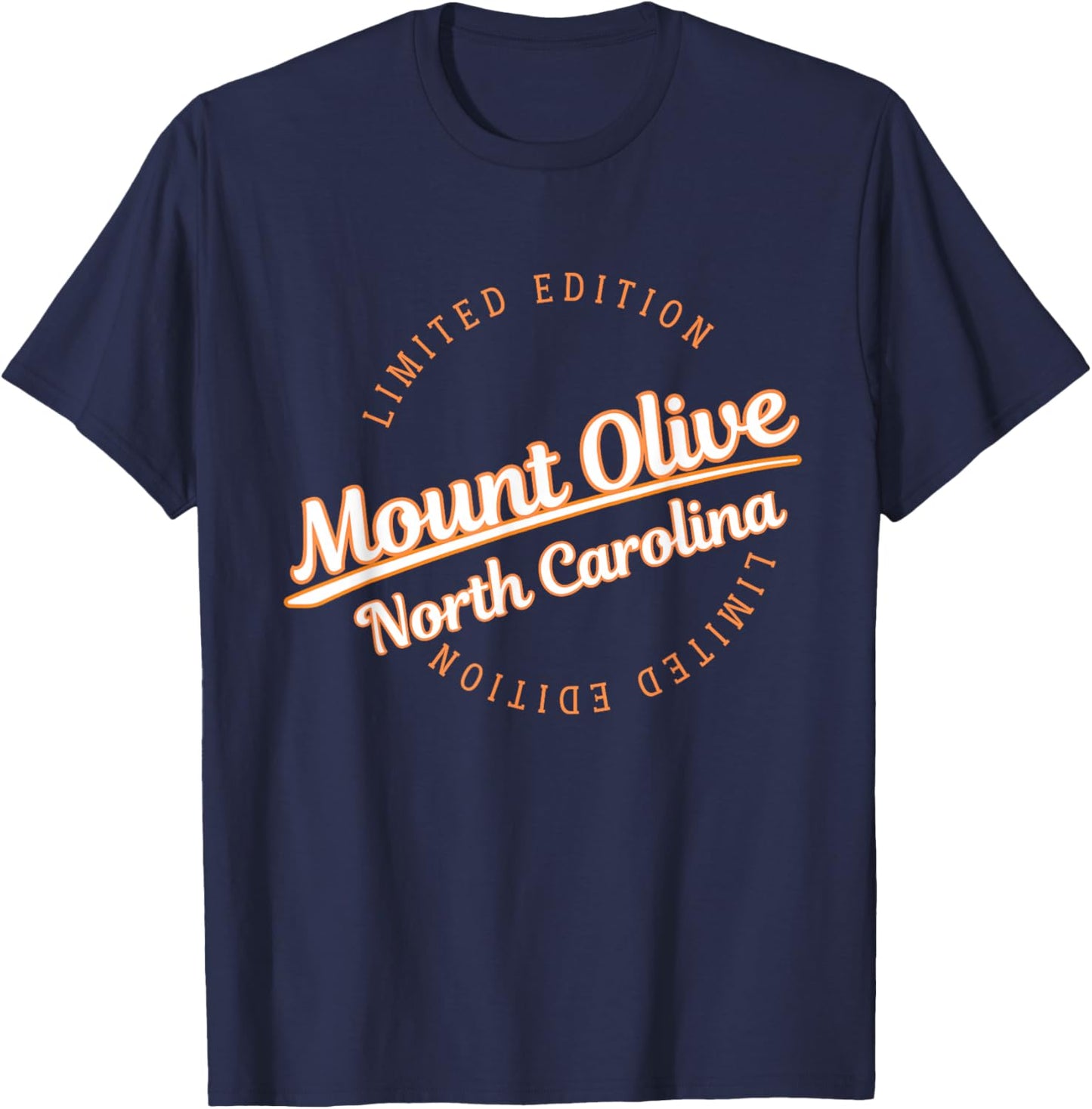 Retro Athletic Mount Olive NC Apparel T-Shirt - T-Shirt | Navy