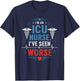 Intensive Care Unit Design ICU Nurse Registered Nurse T-Shirt - T-Shirt | Navy
