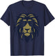 Football Game Day Lion Vintage T-Shirt - T-Shirt | Navy