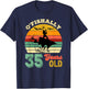 35 Years Old Thirty-Five Grandpa Fish 35th Birthday Fishing T-Shirt - T-Shirt | Navy