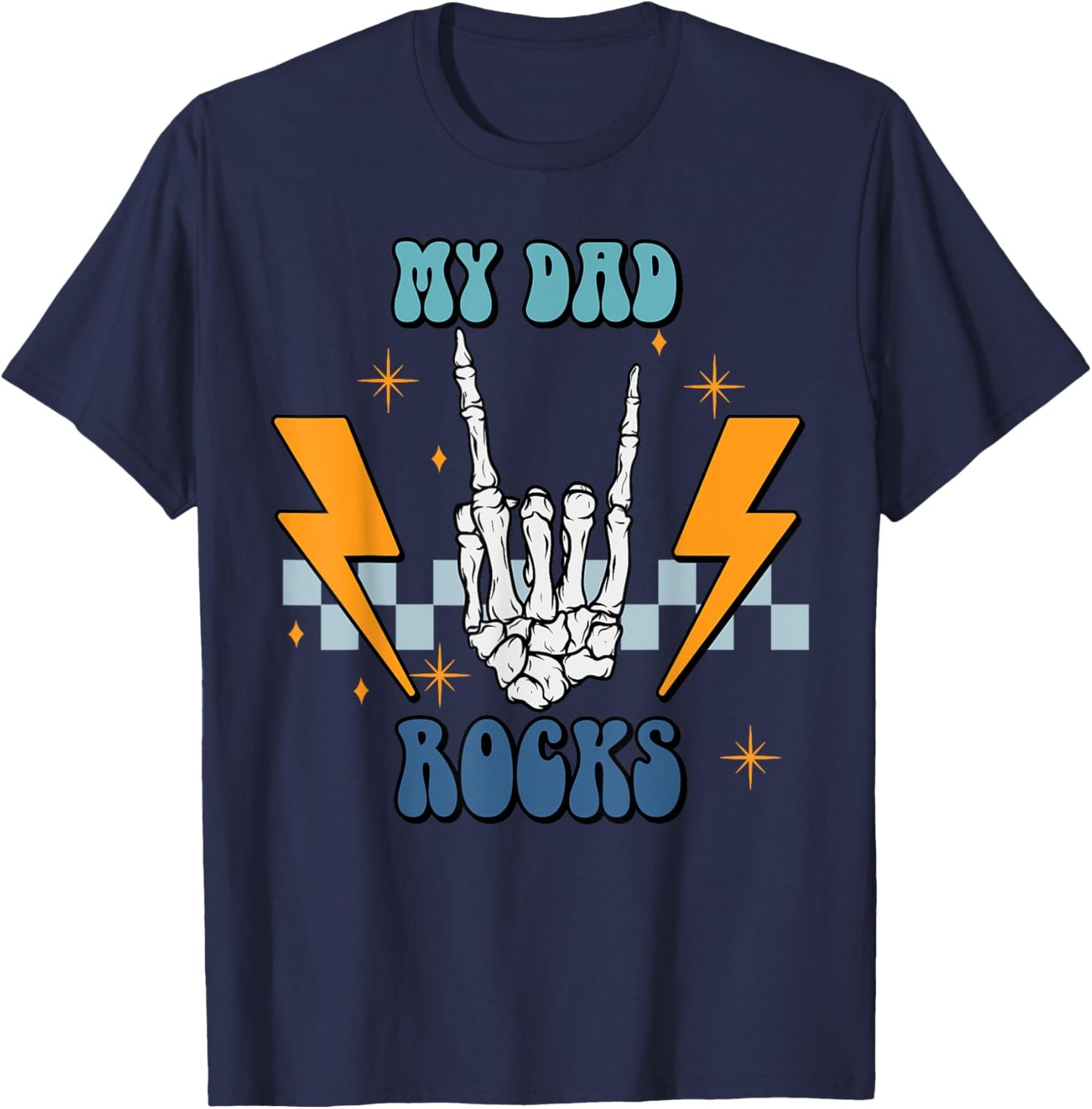 My Dad Rocks T-Shirt - T-Shirt | Navy