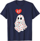 Cute Ghost 6 7 Six Seven Meme Valentines Day Men Women Kids T-Shirt - T-Shirt | Navy