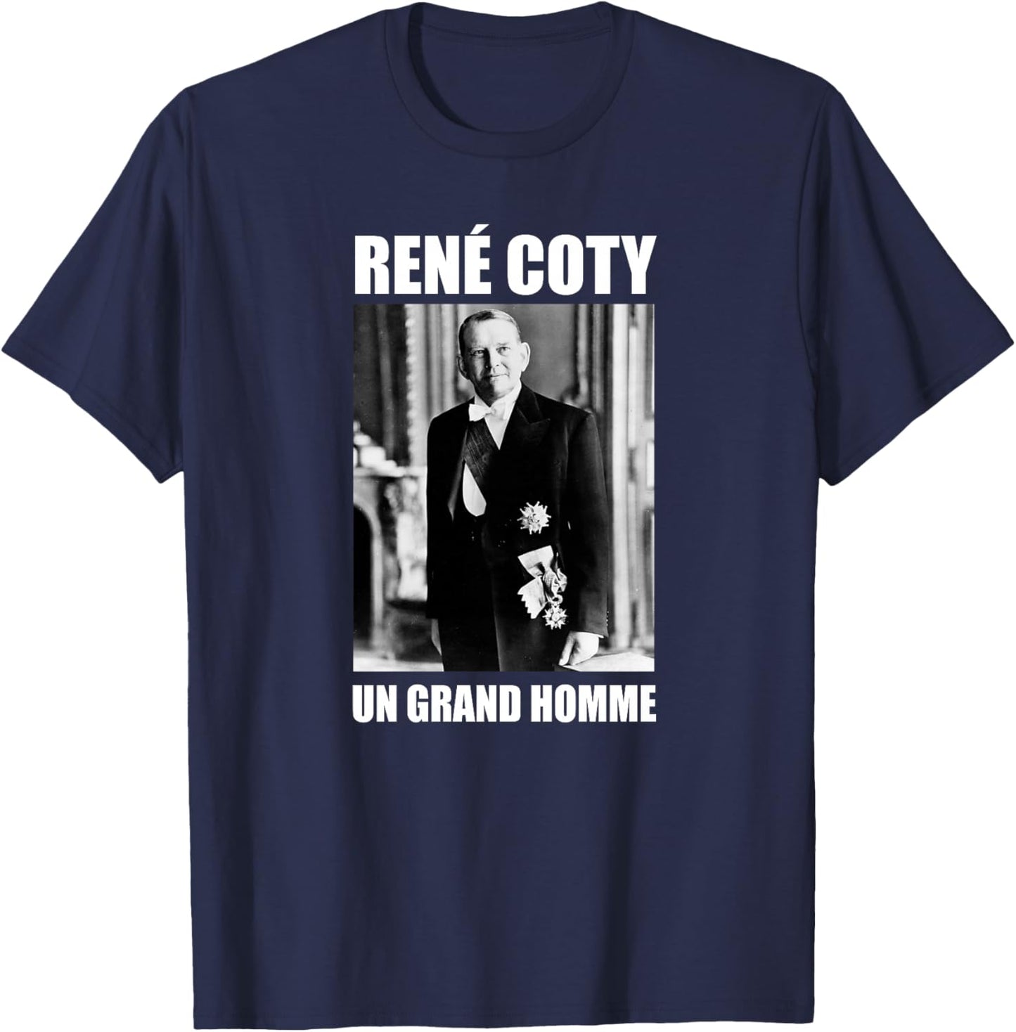 René Coty Citation OSS 117 Haut de Gamme T-Shirt - T-Shirt | Navy