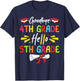 Goodbye 4th Grade Hello 5th Grade Graduate Kids Graduation T-Shirt - T-Shirt | Navy