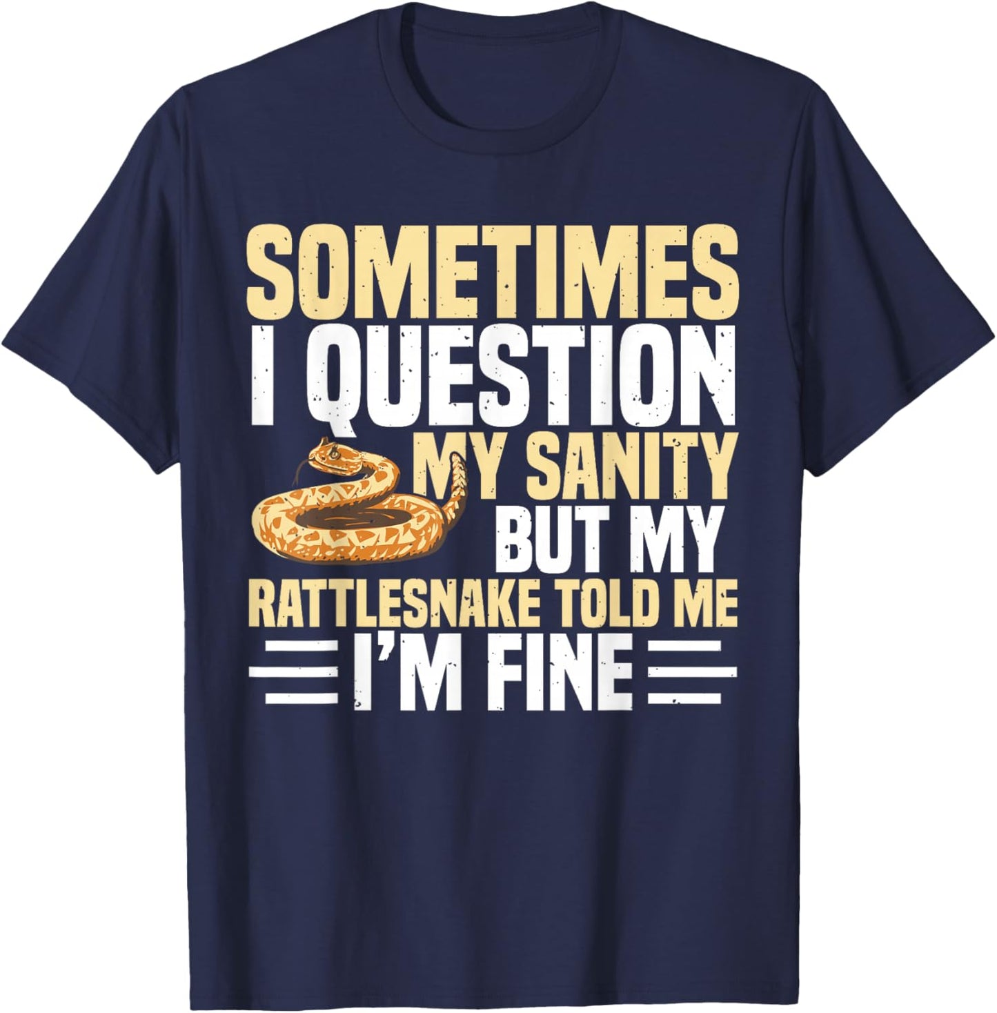 Rattlesnake Terrarium Foode Sanke Owner Rattlesnake T-Shirt - T-Shirt | Navy