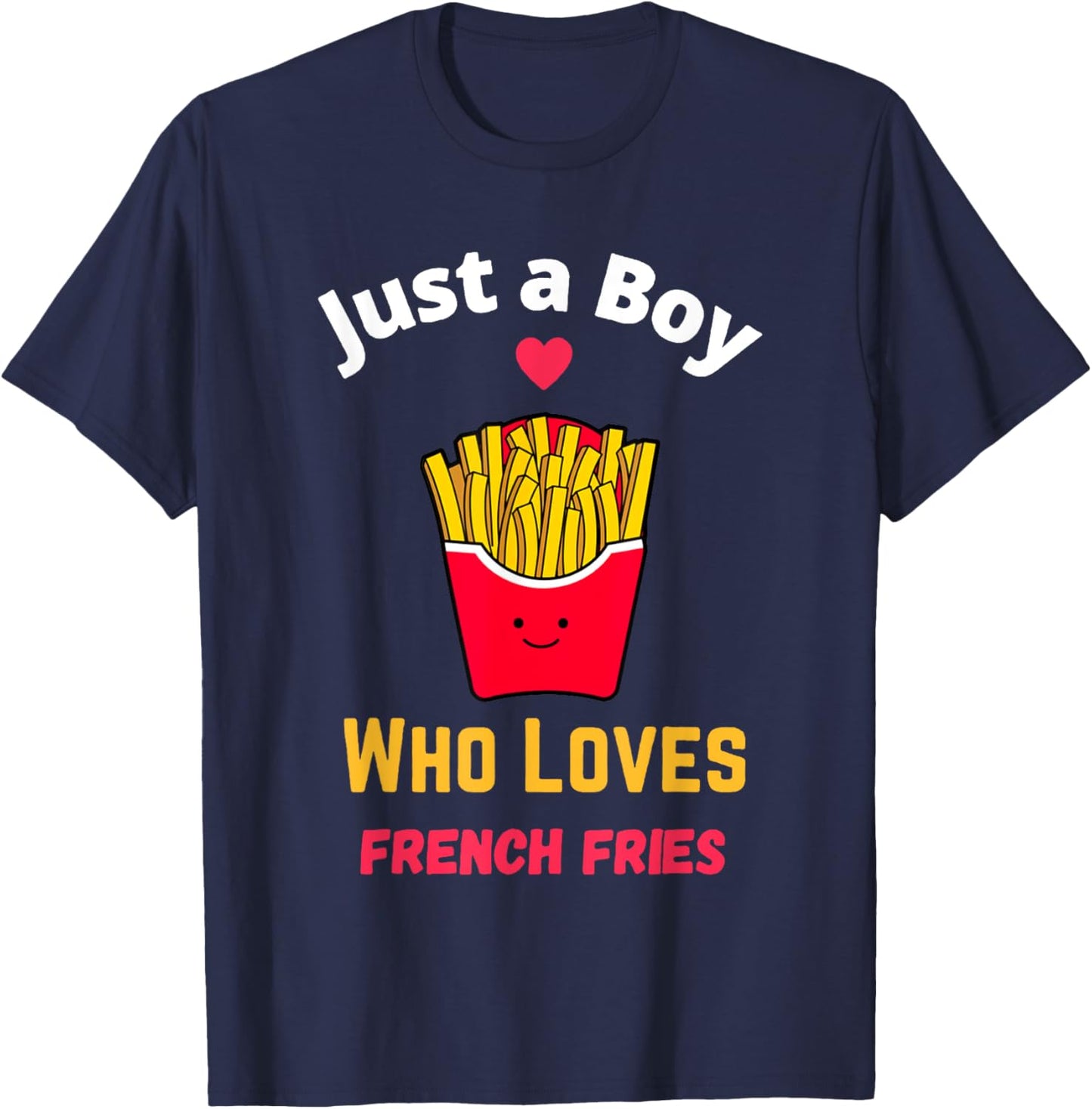 Funny French Fries Gifts It's Fry Day, French Fries Lover , -Adult, Black, Small, Short Sleeve T-Shirt - T-Shirt | Navy