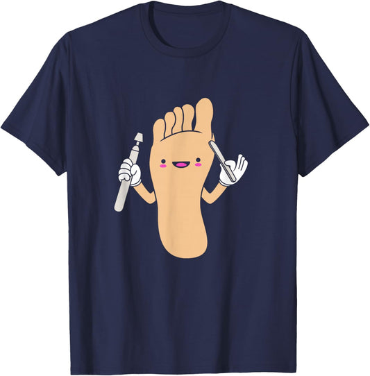 Funny Podiatrist Cute Foot Doctor Podiatry T-Shirt - T-Shirt | Navy