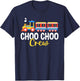 Choo Choo Crew Railway Train Birthday T-Shirt - T-Shirt | Navy
