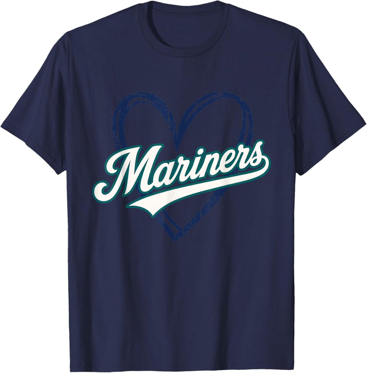 Vintage Mariners Name Retro Design Women and Kids T-Shirt - T-Shirt | Navy