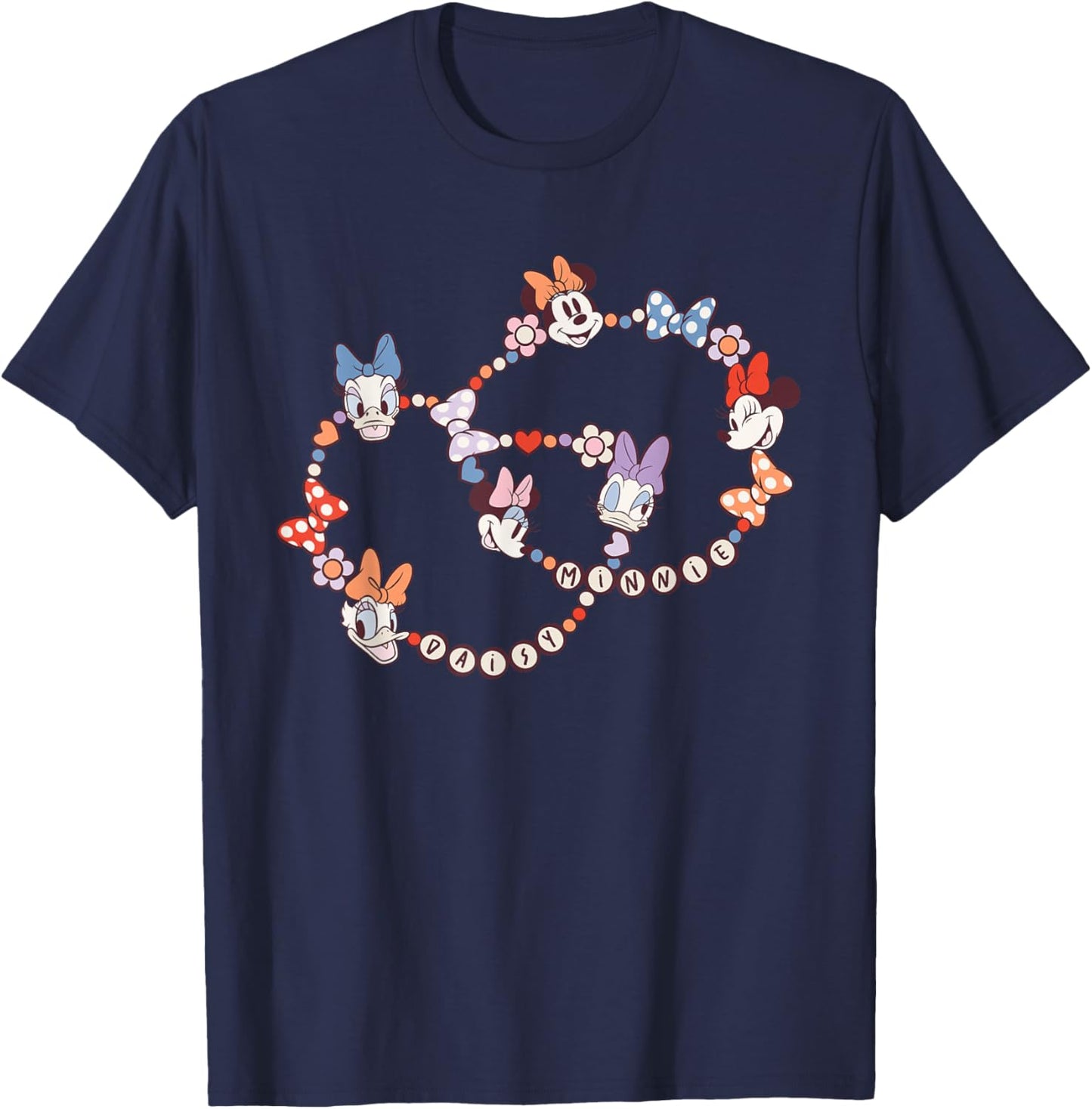 Disney Minnie and Daisy BFF's Matching Friendship Bracelets T-Shirt - T-Shirt | Navy