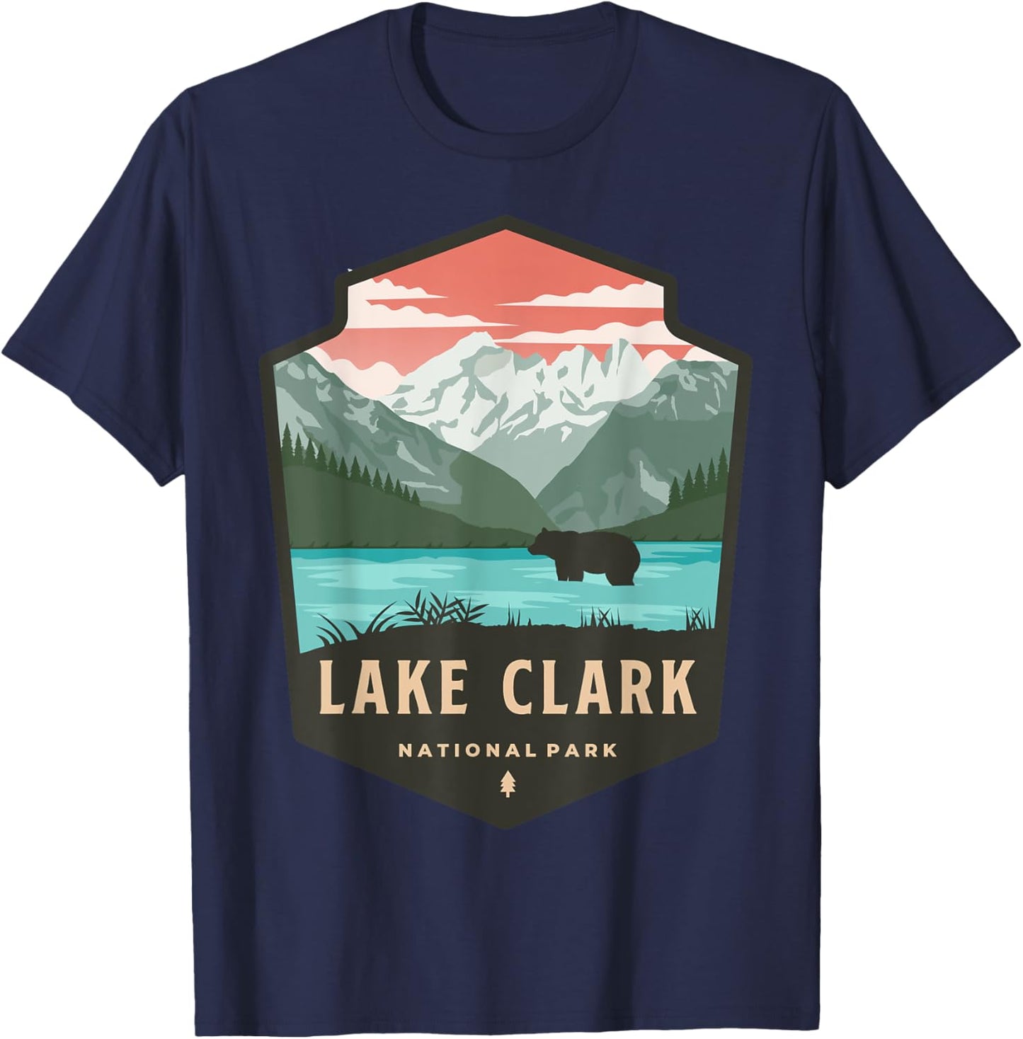 Lake Clark National Park T-Shirt - T-Shirt | Navy