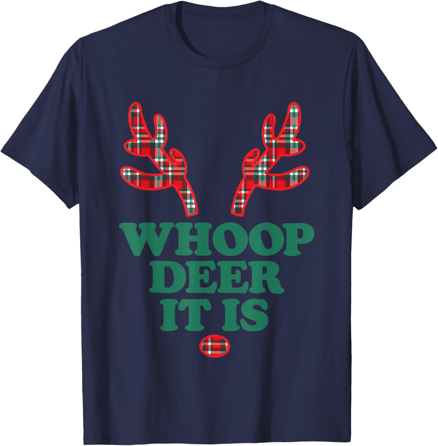 Whoop Deer It is Funny Women T-Shirt - T-Shirt | Navy