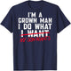 Funny Dad I'm A Grown Man I Do What My Son Wants T-Shirt - T-Shirt | Navy
