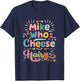 Mike Who Cheese Hairy Funny Adult Humor Word Play T-Shirt - T-Shirt | Navy