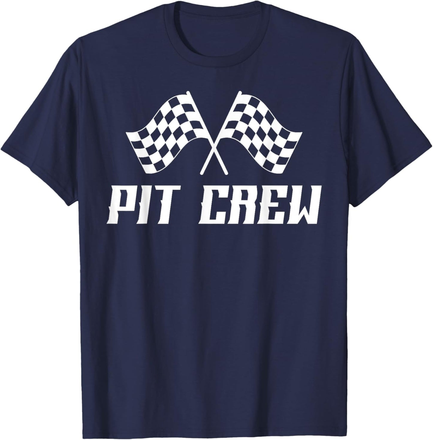 Race Car Driver Birthday Party Racing Family Pit Crew T-Shirt - T-Shirt | Navy