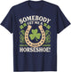 Horseshoe Irish Pride St. Patrick's Day Shenanigans Green T-Shirt - T-Shirt | Navy
