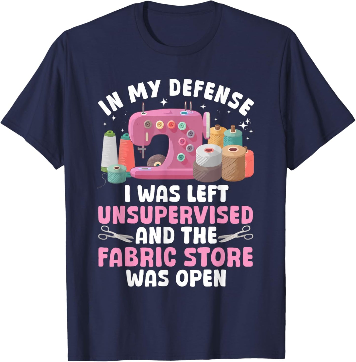 Funny Quilting Design Women Sewing Sew Quilter Sewer T-Shirt - T-Shirt | Navy