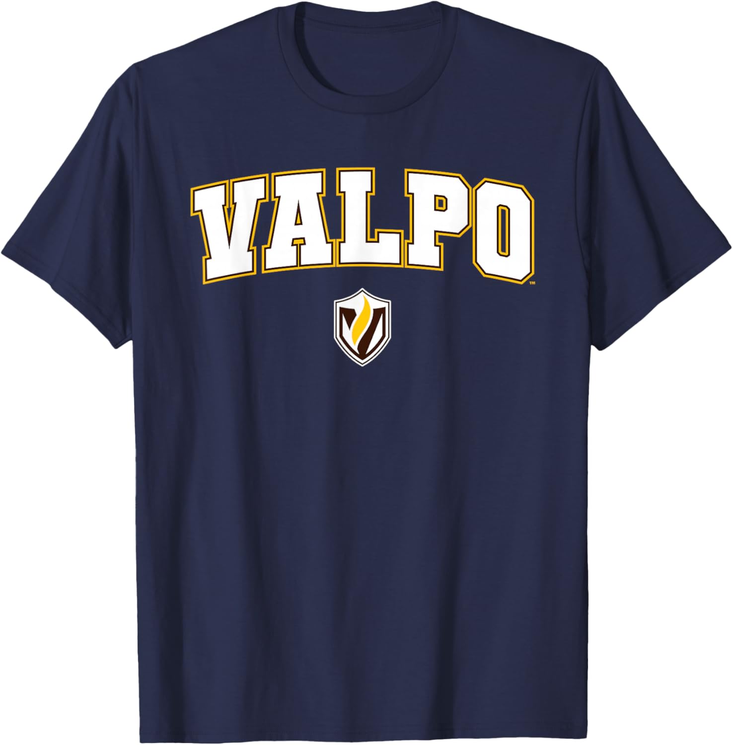 Valparaiso University Valpo Crusaders Arch Logo T-Shirt - T-Shirt | Navy