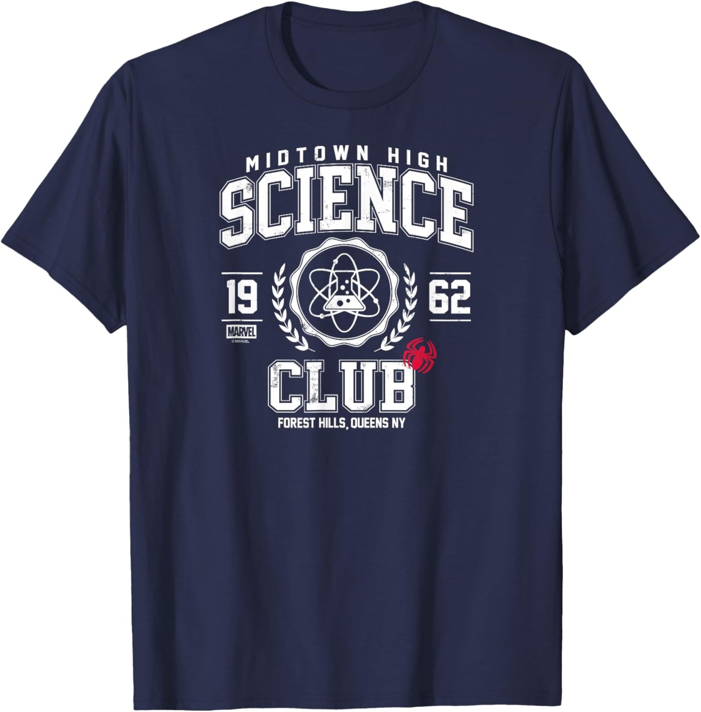 Spider-Man - Midtown High Science Club T-Shirt - T-Shirt | Navy