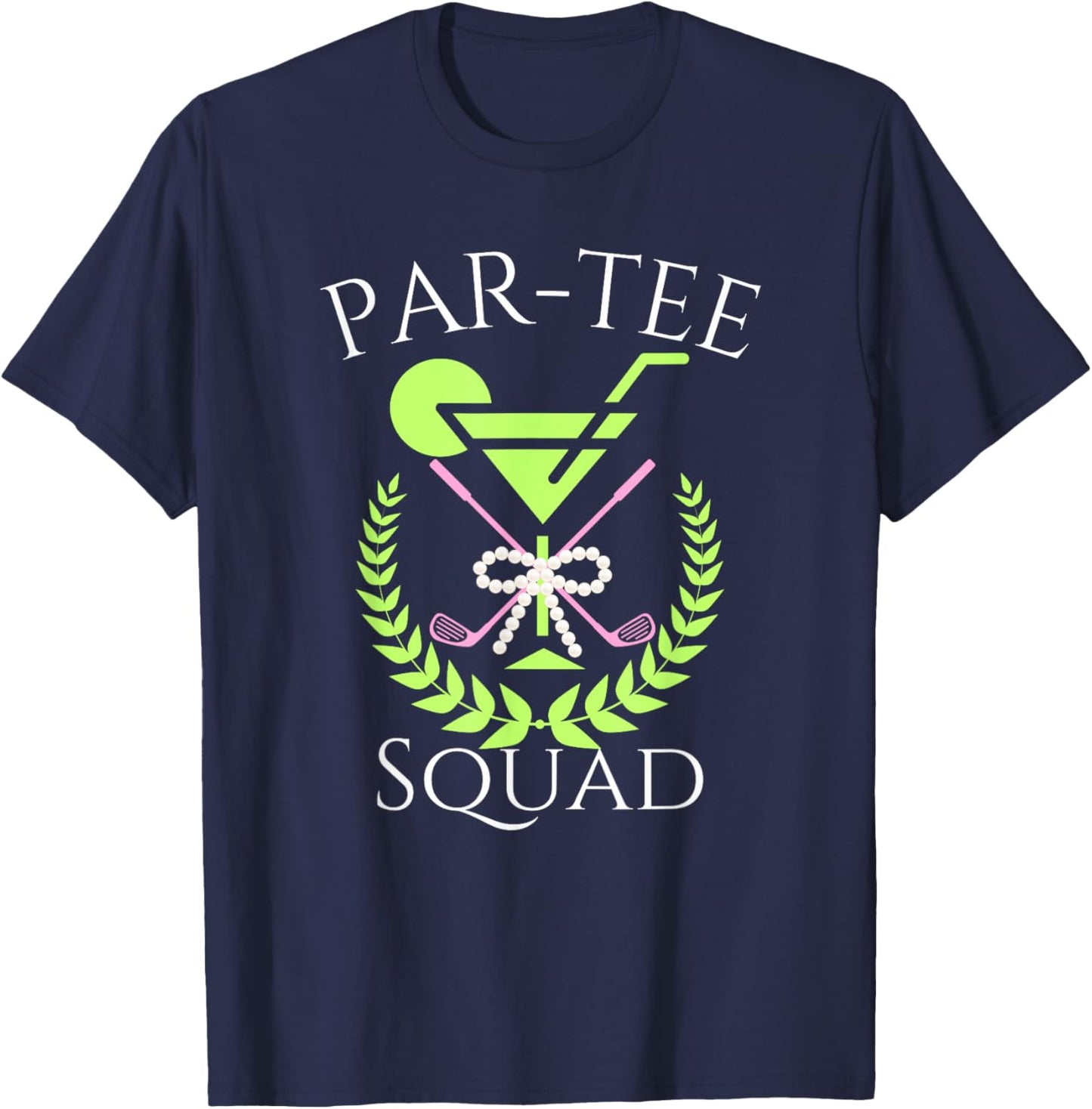 Par Squad Martini Cocktails Golf Drinking Matching T-Shirt - T-Shirt | Navy