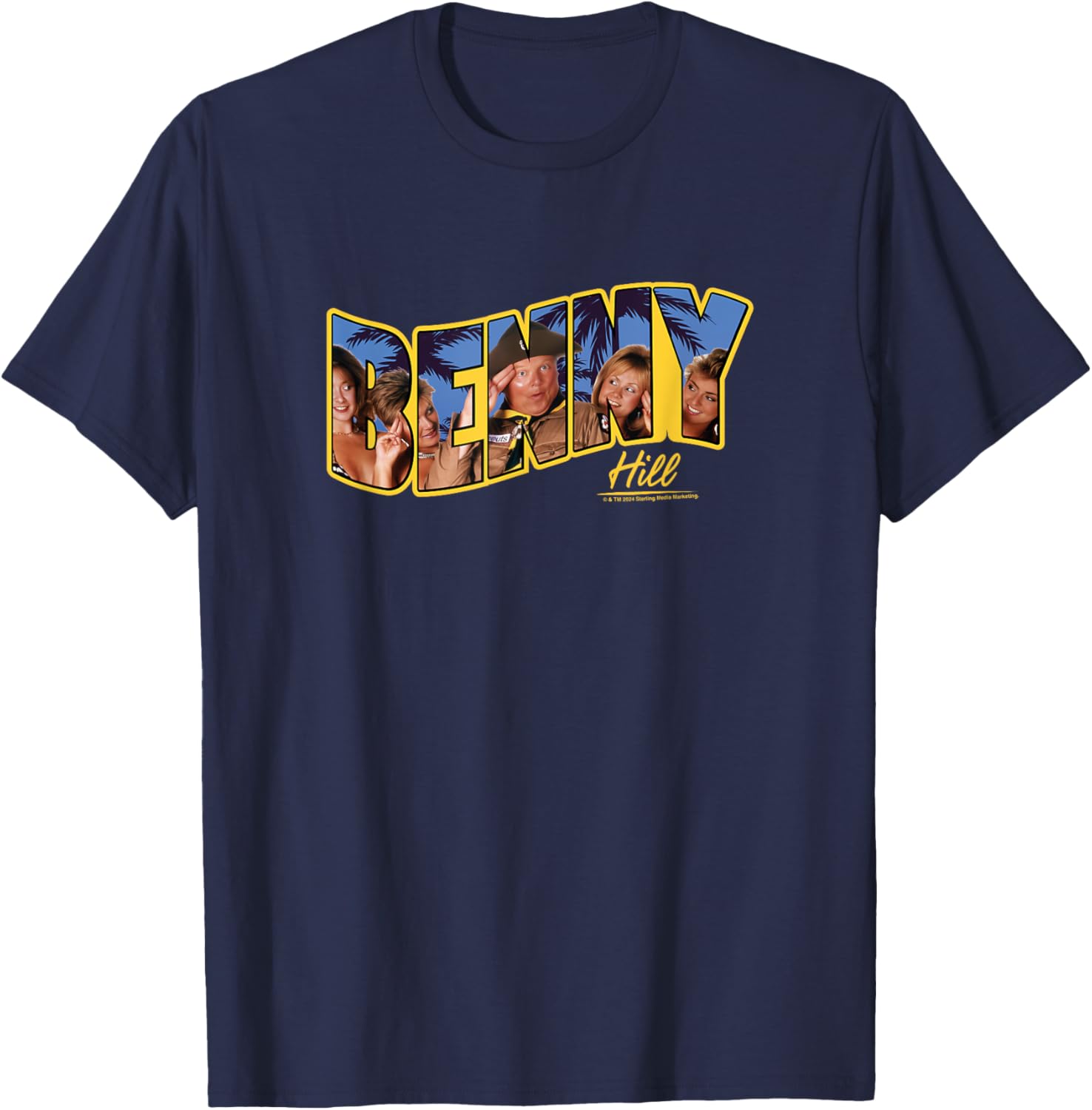 Hill's Angels Tropical Beach Text Women T-Shirt - T-Shirt | Navy