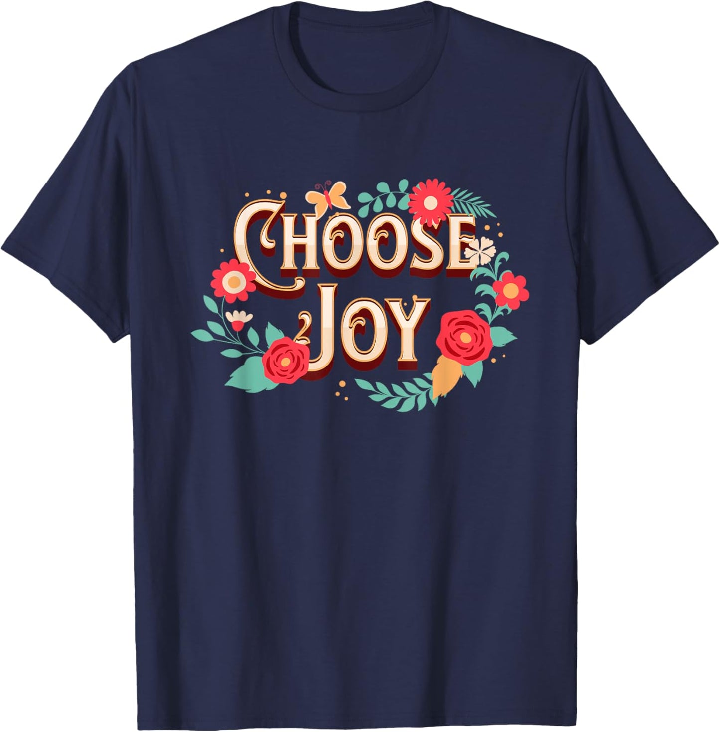 Choose Joy Vote Kamala Harris T-Shirt - T-Shirt | Navy