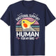 Cockatiel Emotional Support Human Funny Pet Parrot Bird ESA T-Shirt - T-Shirt | Navy