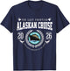Alaskan Cruise 2026 Alaska Vacation Souvenir Nautical T-Shirt - T-Shirt | Navy