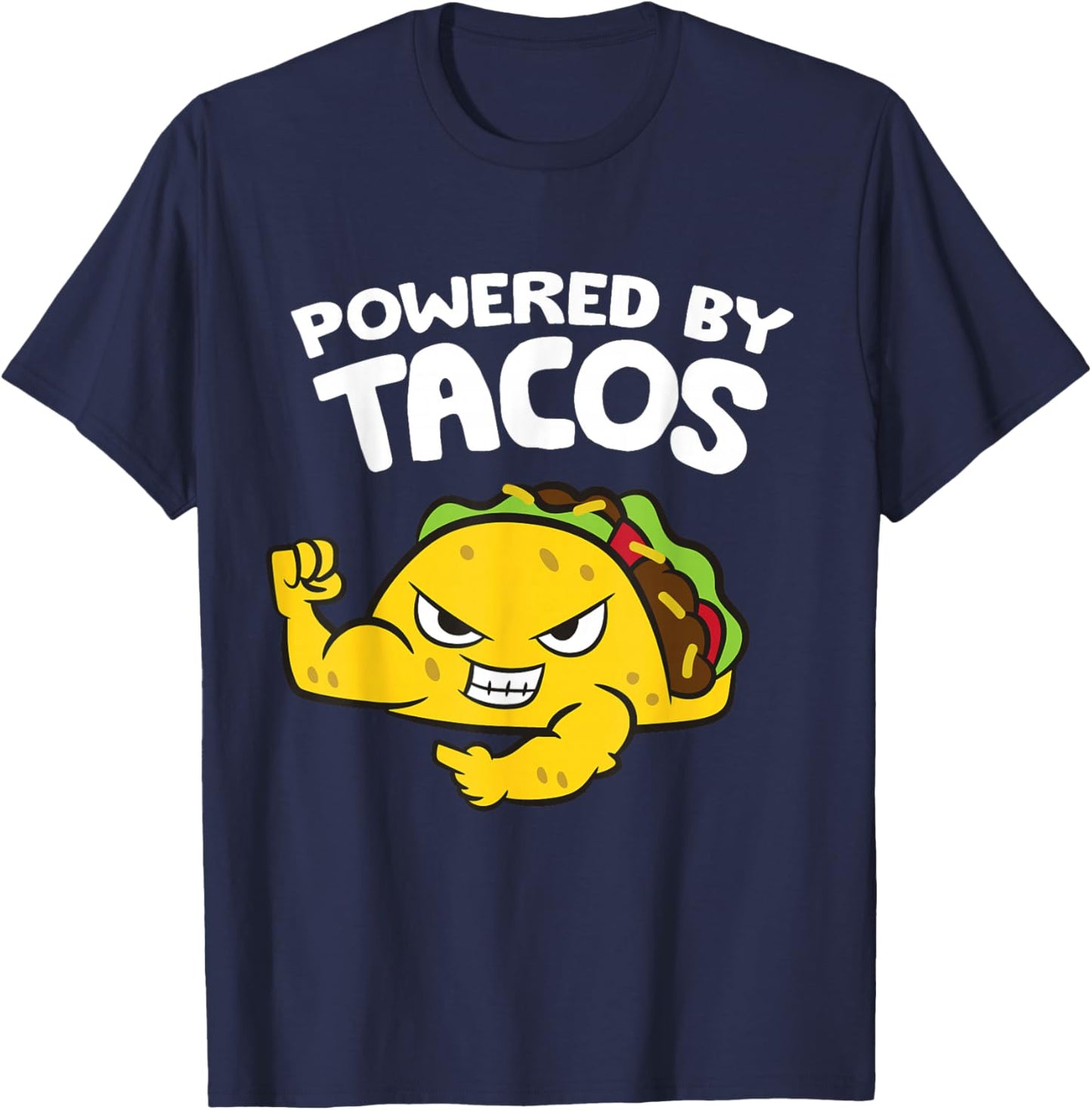Powered By Tacos T-Shirt - T-Shirt | Navy