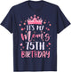 It's My Mom's 75th Birthday Pink Happy 75 Years Old T-Shirt - T-Shirt | Navy