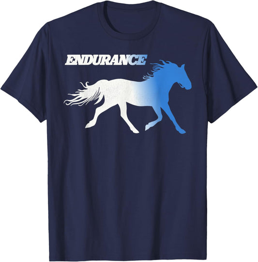 Funny Napo Leo Dynamite Retro Running Horses Endurance T-Shirt - T-Shirt | Navy