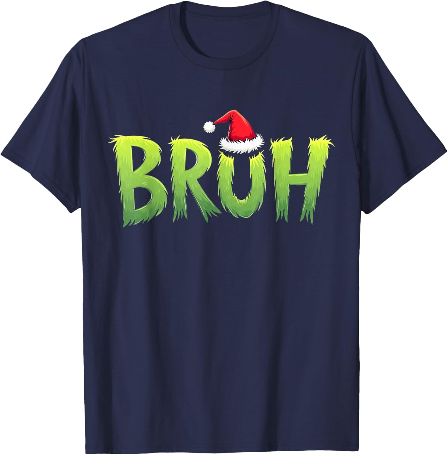 Bruh Christmas Kids Teens Boys Funny Christmas humor Meme T-Shirt - T-Shirt | Navy