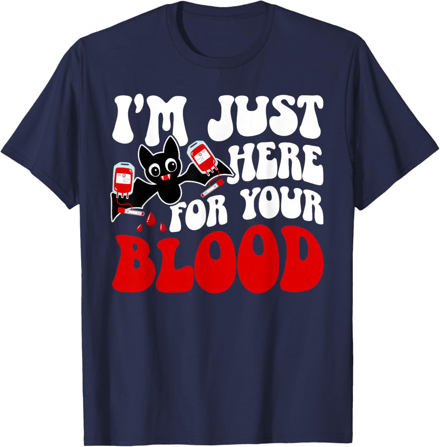 Phlebotomist Groovy Phlebotomy Phlebotomist T-Shirt - T-Shirt | Navy