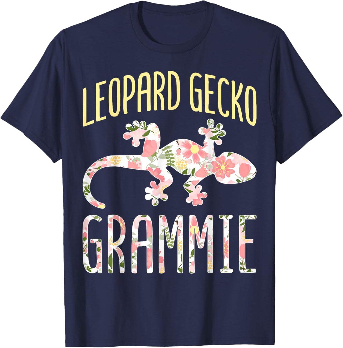 Leopard Gecko Grammie Reptile Lizard Gecko Keeper Grandma T-Shirt - T-Shirt | Navy