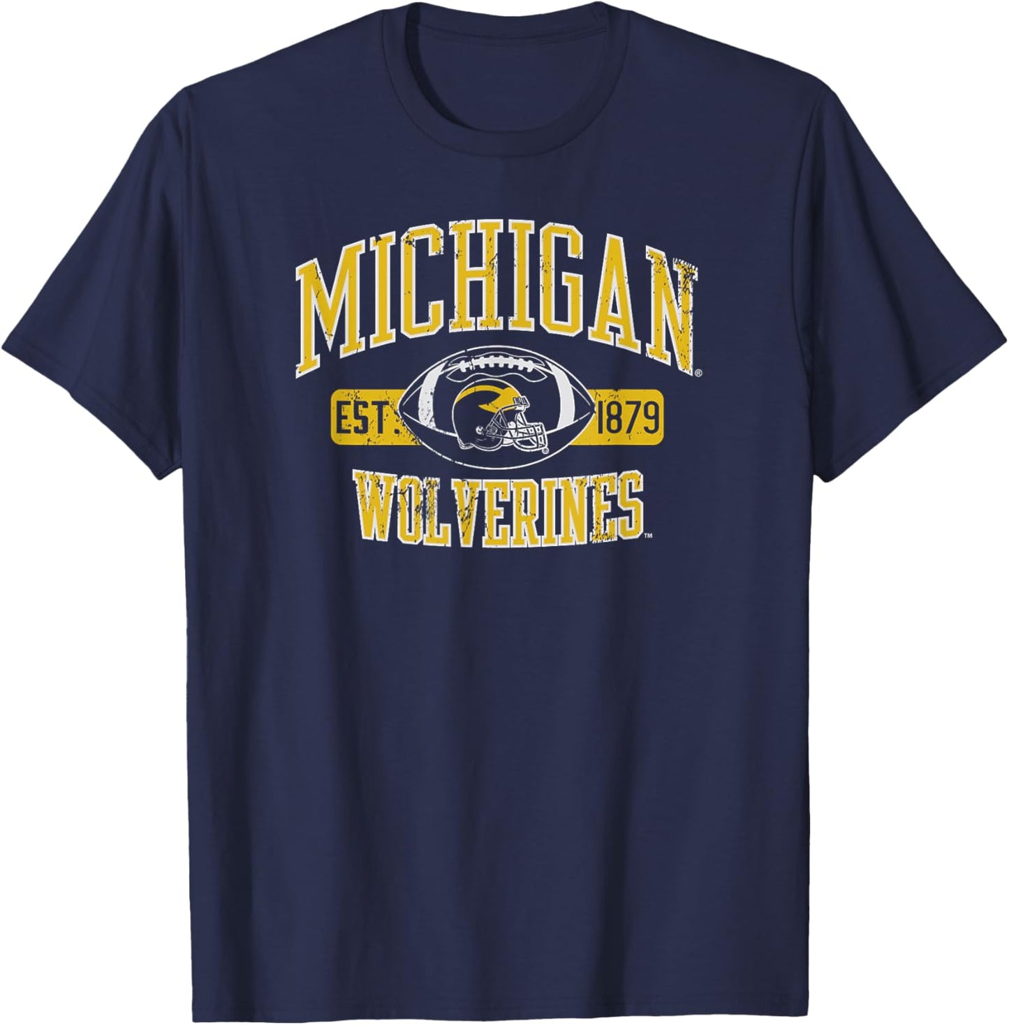 Michigan Wolverines Football Sack Navy Officially Licensed T-Shirt - T-Shirt | Navy