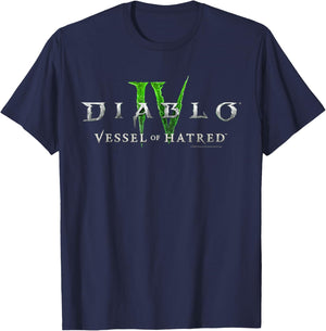 Diablo IV Vessel of Hatred Chest Logo T-Shirt - T-Shirt | Navy