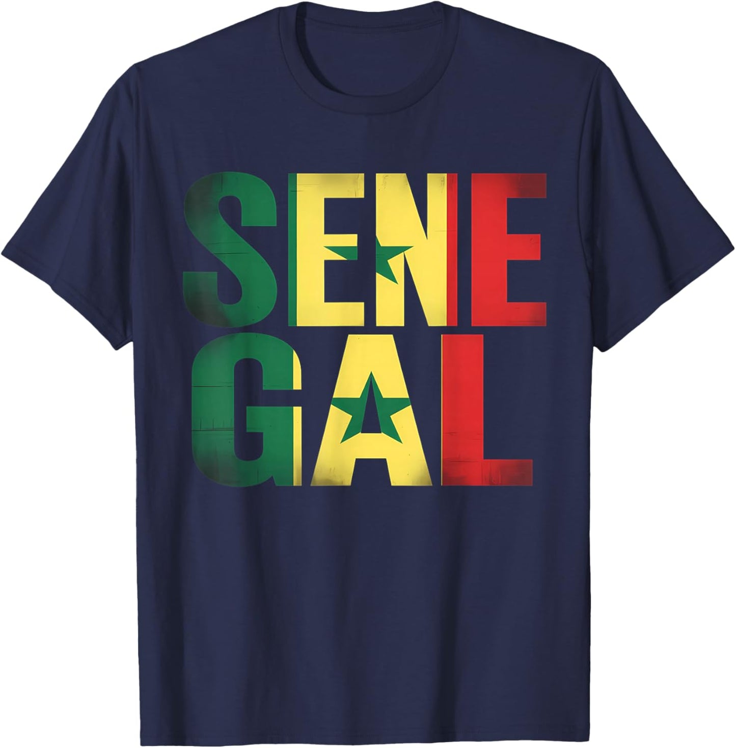 Senegal Roots Senegalese Flag T-Shirt - T-Shirt | Navy