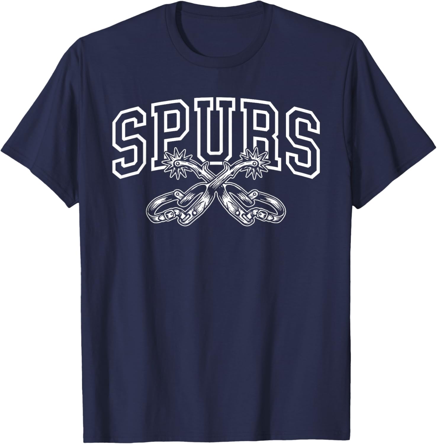 Cowboy Western Spurs Boot Spur Women Kids T-Shirt - T-Shirt | Navy