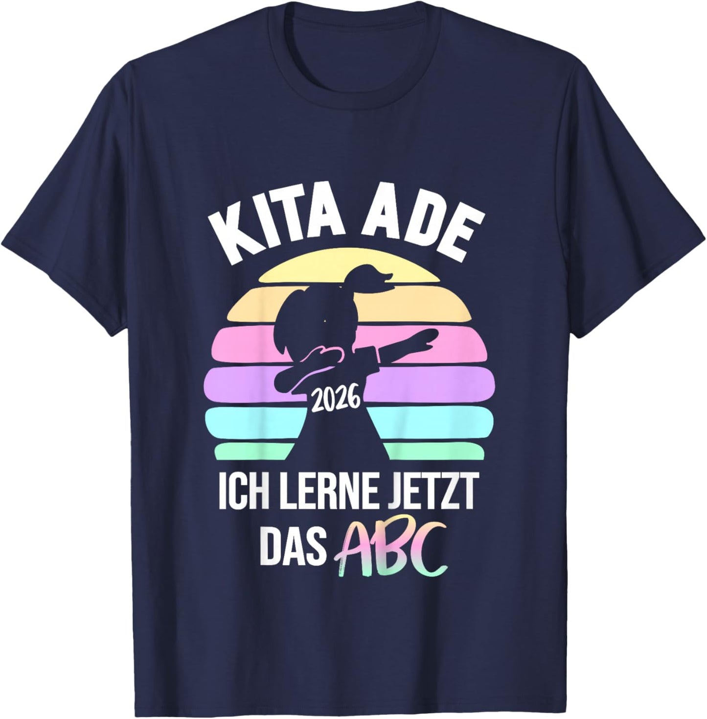 Kinder Bäm Kita Abgänger 2026 Einschulung Schulkind Kita Ade 2026 T-Shirt - T-Shirt | Navy