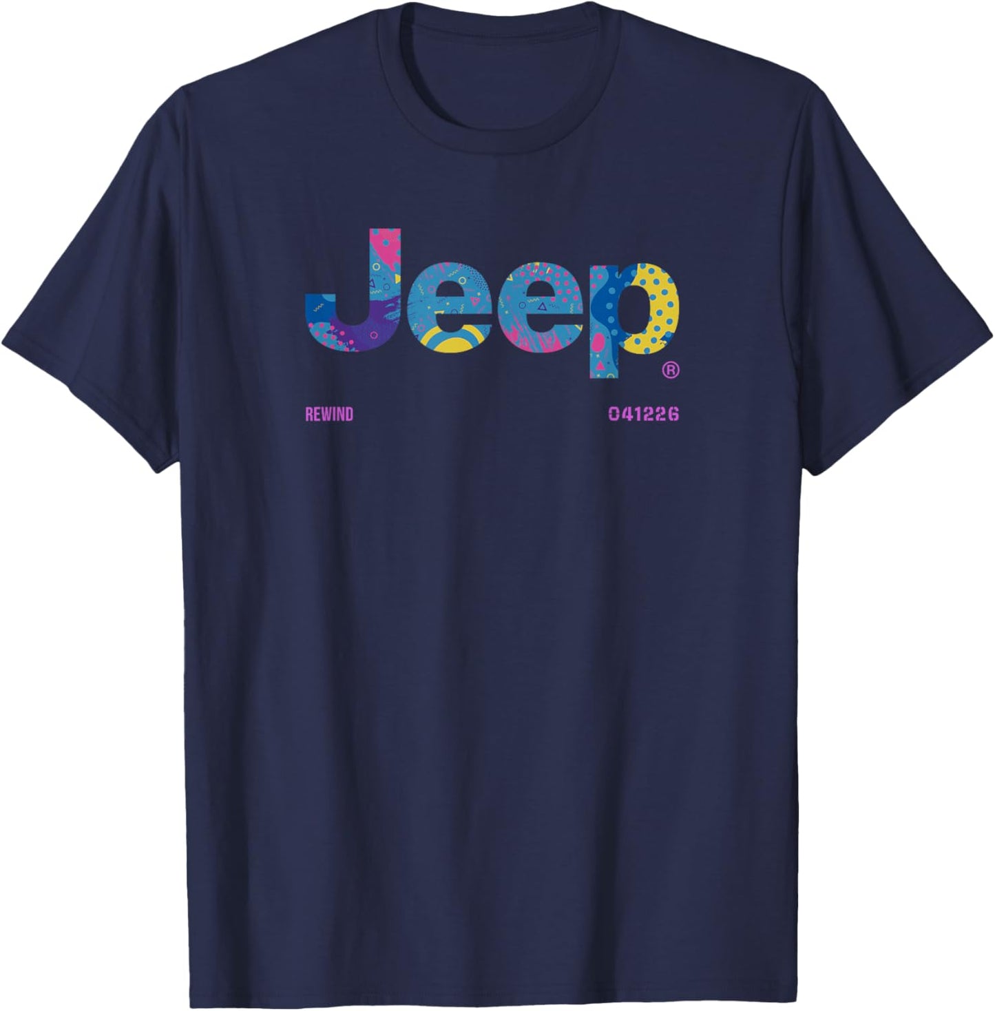 Jeep Twelve 4 Twelve Rewind Officially Licensed T-Shirt - T-Shirt | Navy