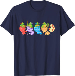 Teenage Mutant Ninja Turtles Easter Line Up T-Shirt - T-Shirt | Navy